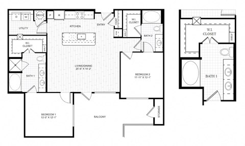 a blueprint of a floor plan of a house